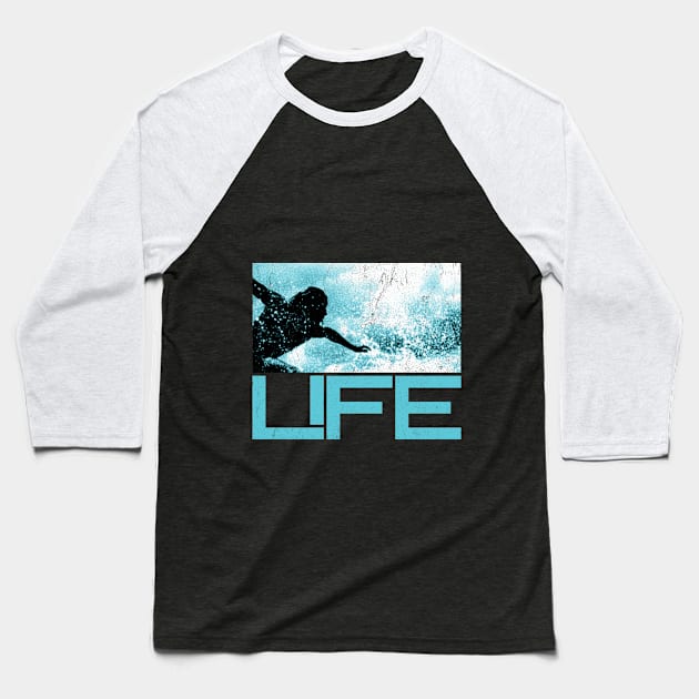 born to surf Baseball T-Shirt by Snapdragon